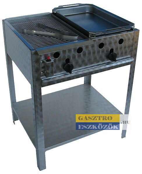 Álló kombigrill pecsenyesütő - grillező PB gázos 8kW - BGS2GP