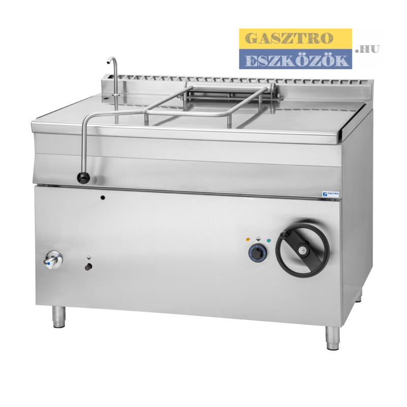 GBS125.912 Inox Gázüzemű billenőserpenyő - 120 literes