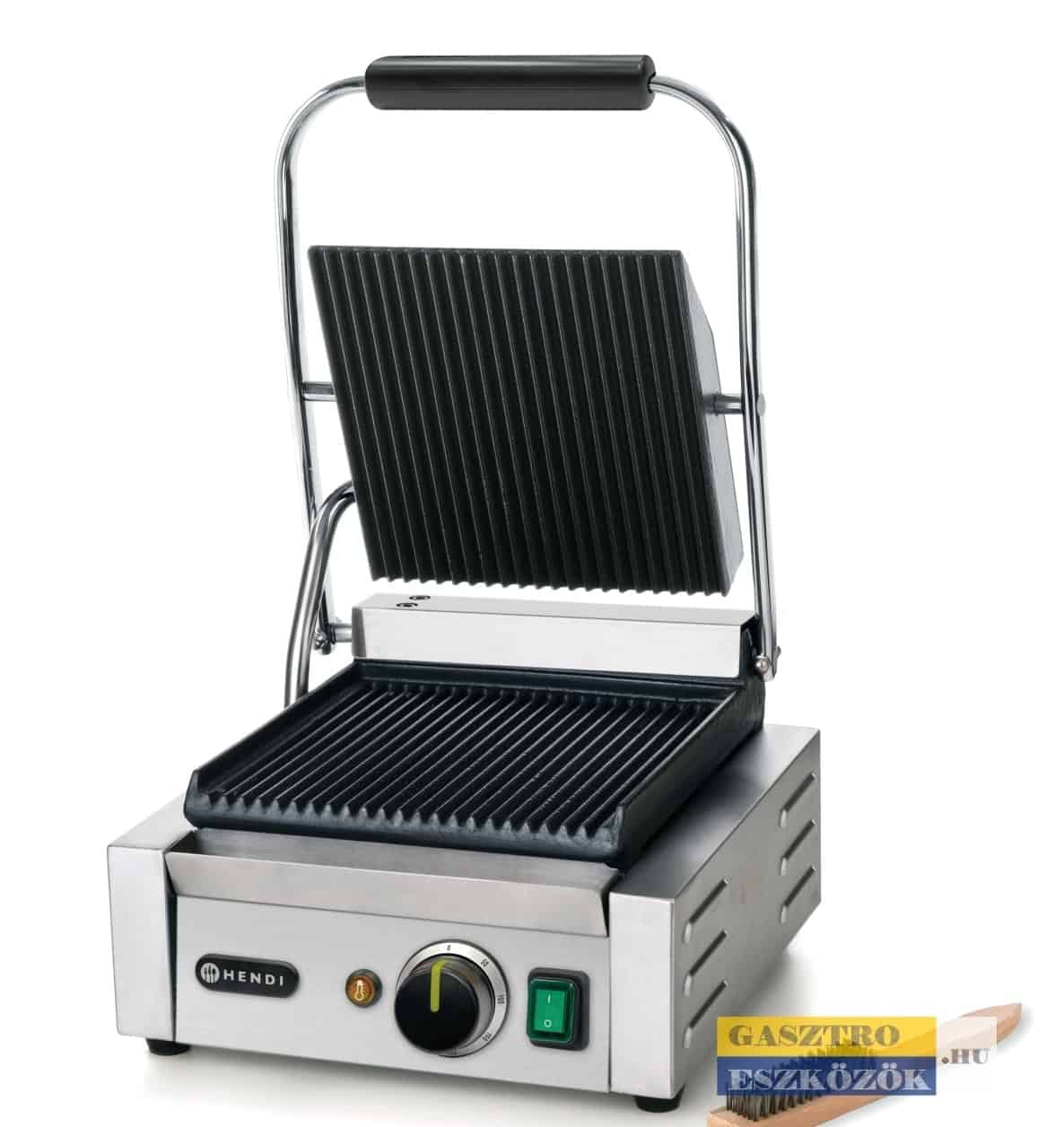 Hendi 263501 kontakt grill alul/felül bordázott lappal