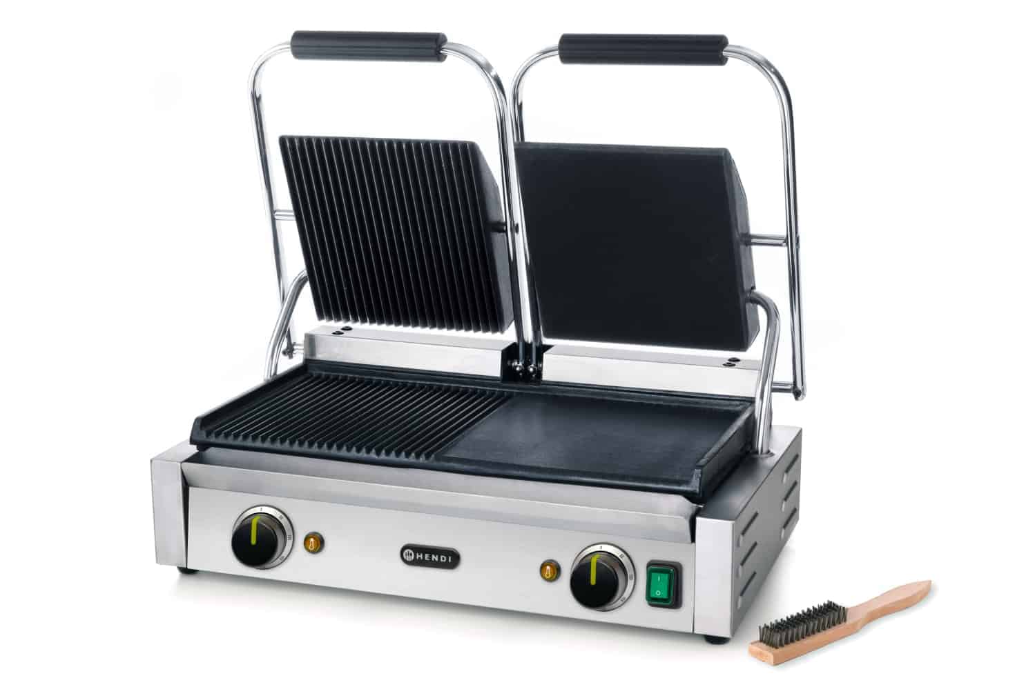 Hendi 263907 dupla kontakt grill alul/felül bordás - alul/felül sima lappal