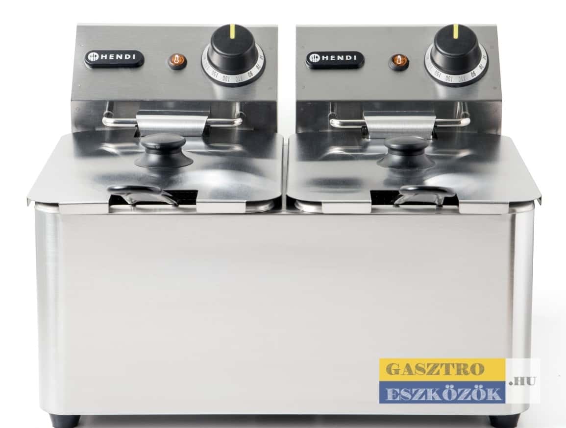 Hendi 205846 / 4+4 literes elektromos dupla olajsütő