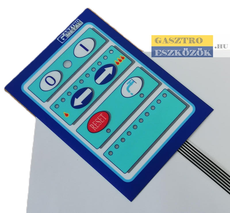 Kezelő fólia / tasztatúra RKG-301-401-501 gázos üstökhöz